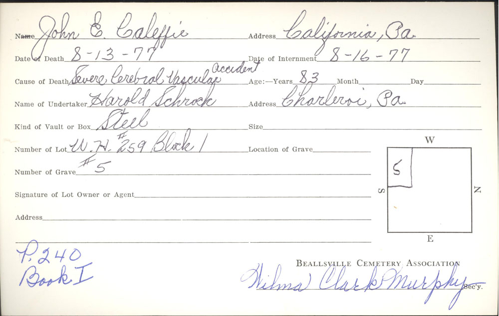 John e. Caleffie